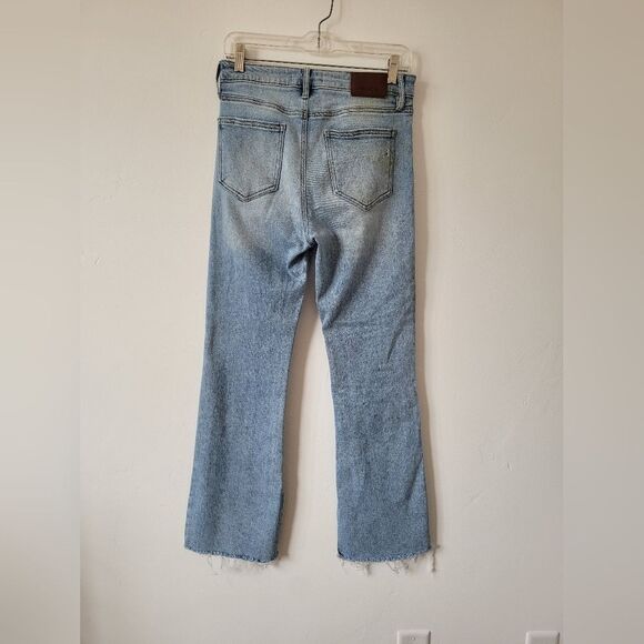 Hidden Los Angeles Light Wash Jeans Bootcut Inside Slit High Waist Size 28 - Picture 8 of 10